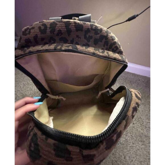 Cheetah print backpack